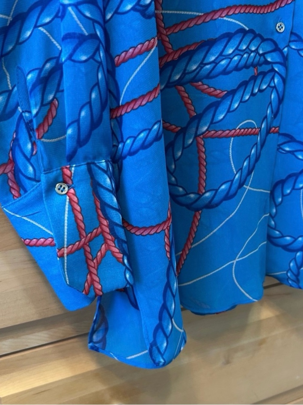 Zara Nautical Sheer Blouse - Picture 10 of 13
